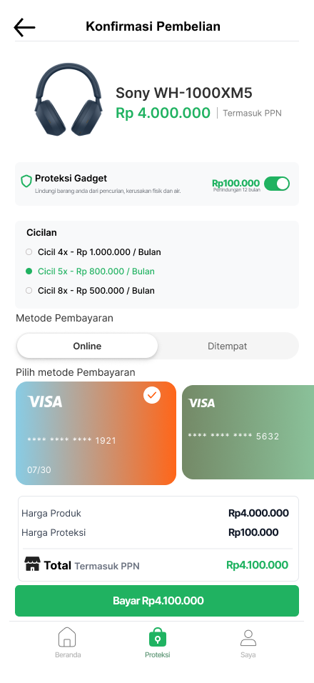 Yessscredit Payment Details